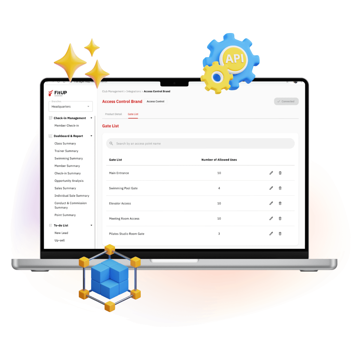 FitUP Integrations - Access Gate