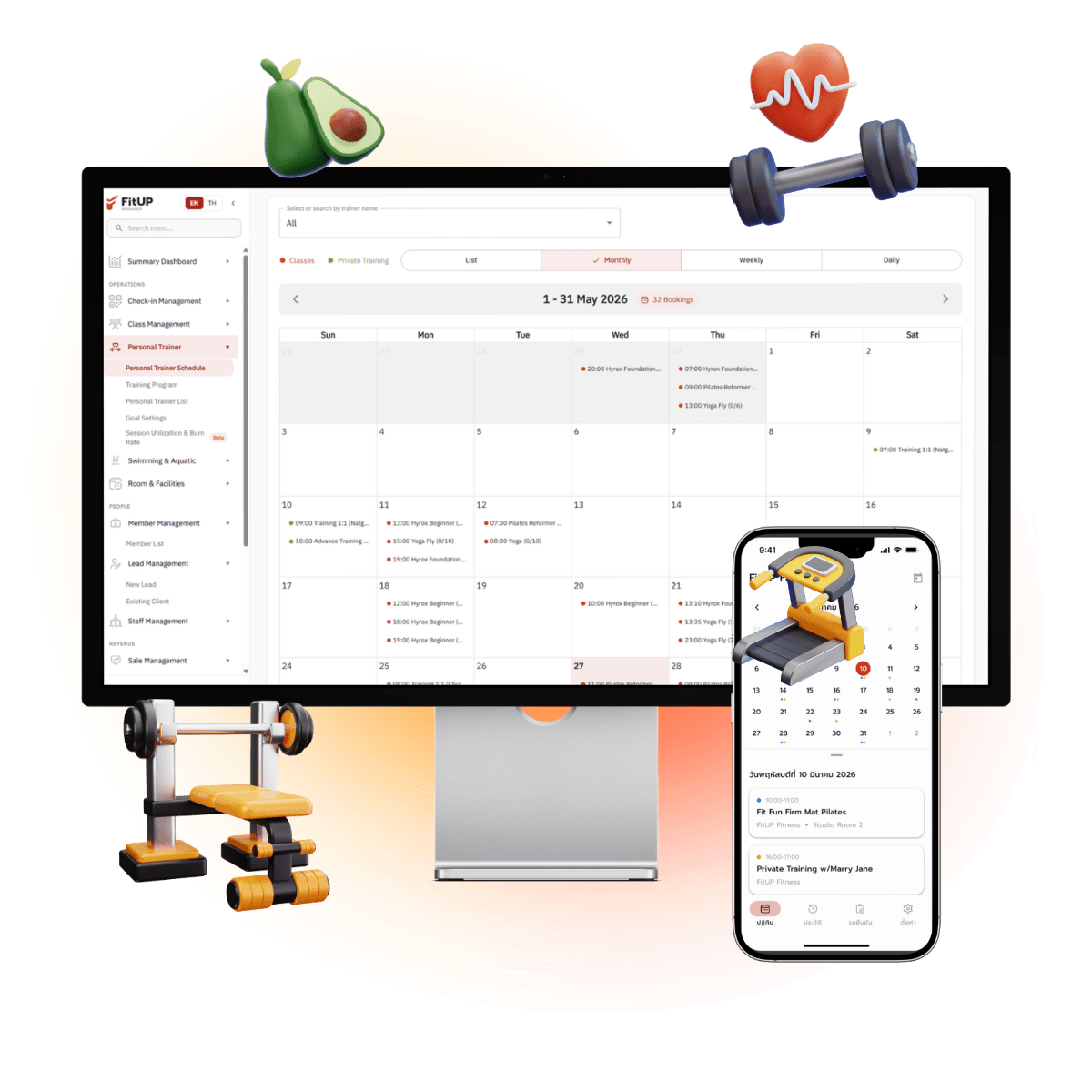 FitUP Trainers - Schedule